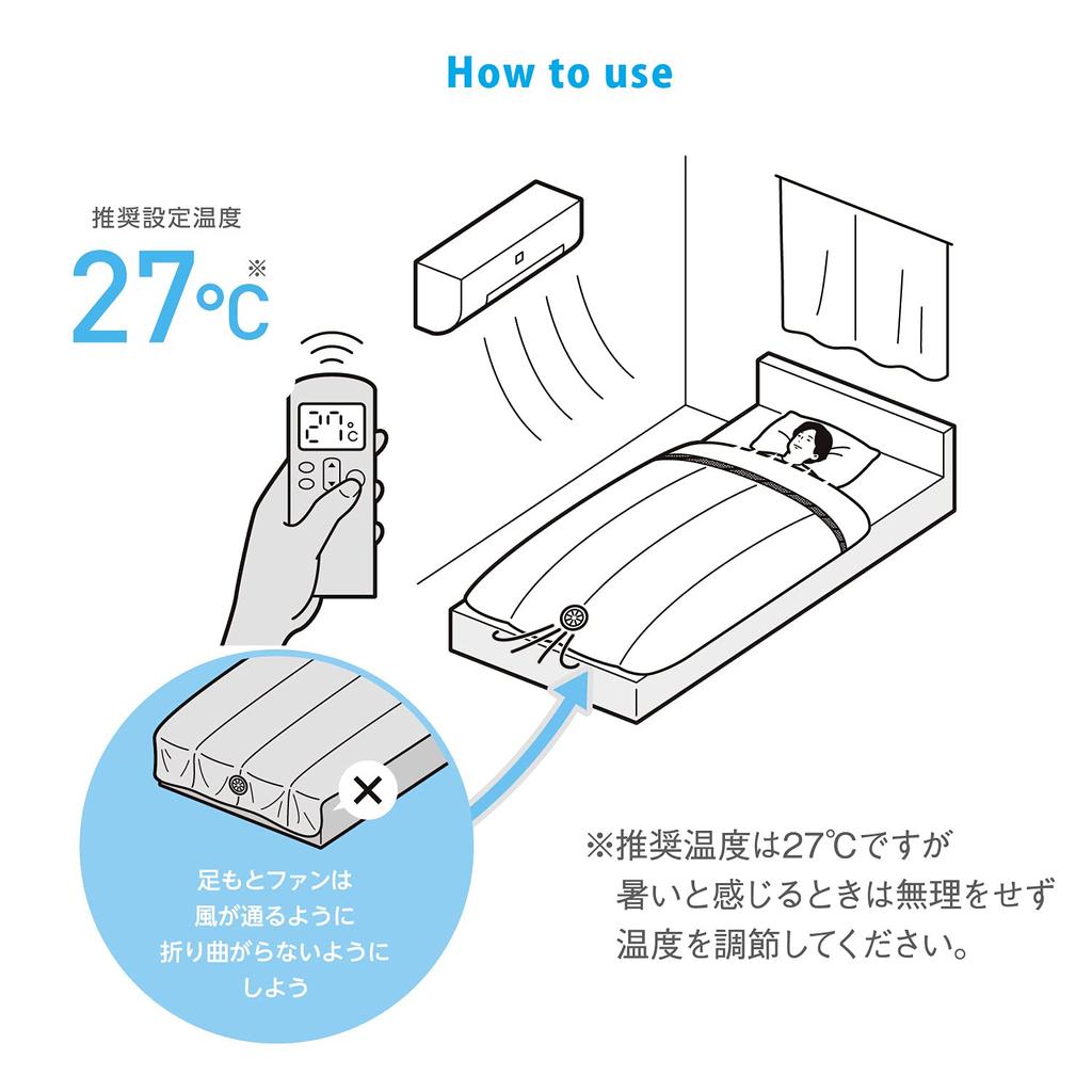 ATEX Good Sleep Bedding SOYO Futon Blue AX-BSA620bl