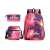 (estrella roja) Mochila Escolar Harry Potter de Tres Piezas para Niños con Estampado Gran Capacidad Mochila para Exteriores #3