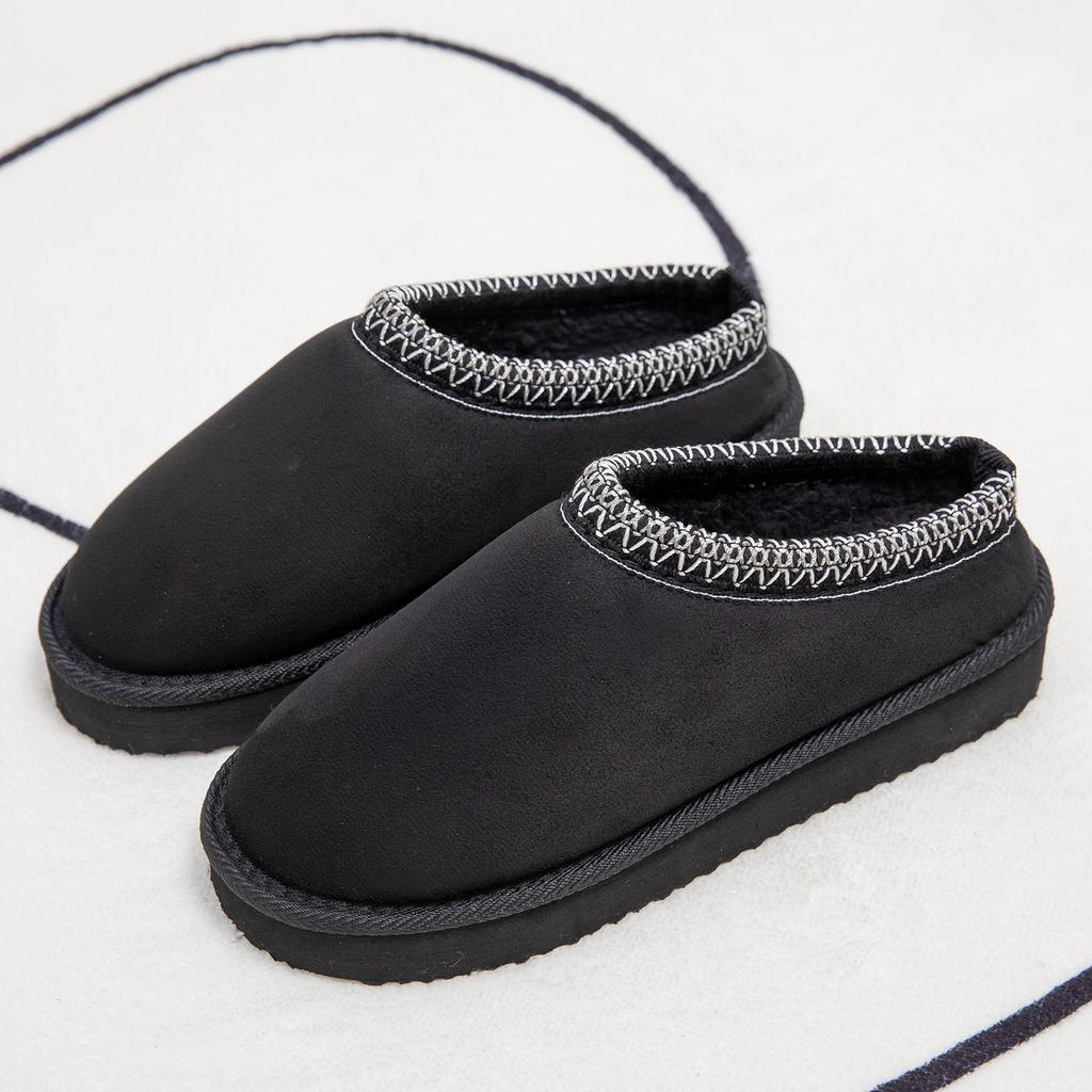 New Platform Fluffy Slippers Women/men House Flats Fashion Plush Winter Shoes Ladies Home Elegant Casual Footwear Slippers