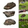Artificial Rock Sandstone Landscape Versatile PU Realistic for Garden Decorating Aquarium Community Courtyard Stations