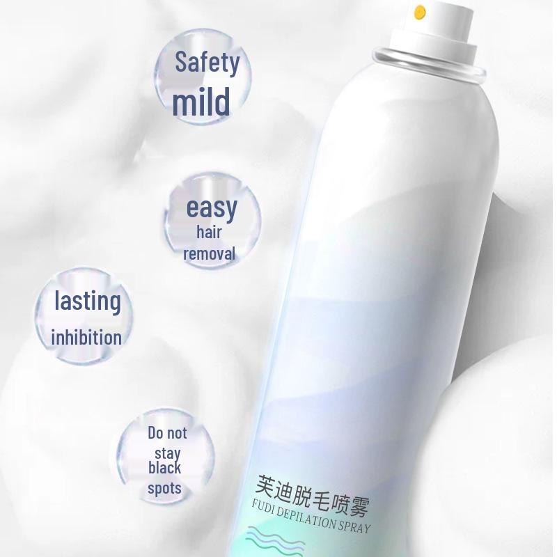 Fudi Depilatory Spray: Gentle Hair Removal Cream Mousse for Underarms and Legs, Suitable for Men and Women.