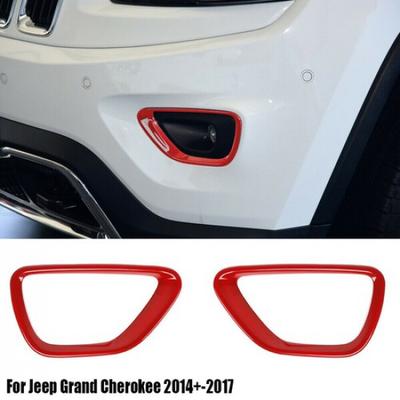 Voor Mistlicht Cover Lamp Frame Trim Bezel Voor Jeep Grand Cherokee 2014-16 Rood