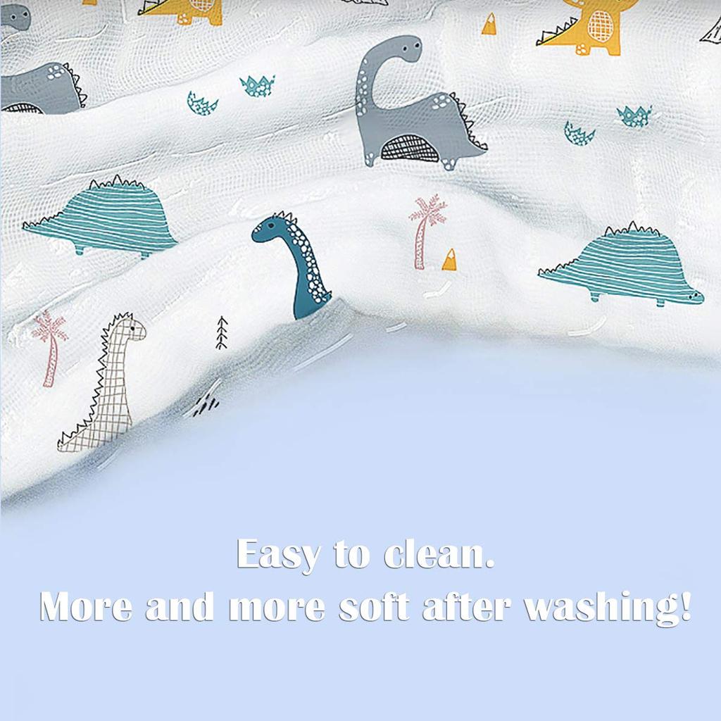 Set prosop de pânză pentru bebeluși bumbac 6 straturi prosop pentru bebeluși 30 x 30 cm Prosop reutilizabil perfect pentru persoanele cu piele sensibilă și bebeluși (6 bucăți) 100%