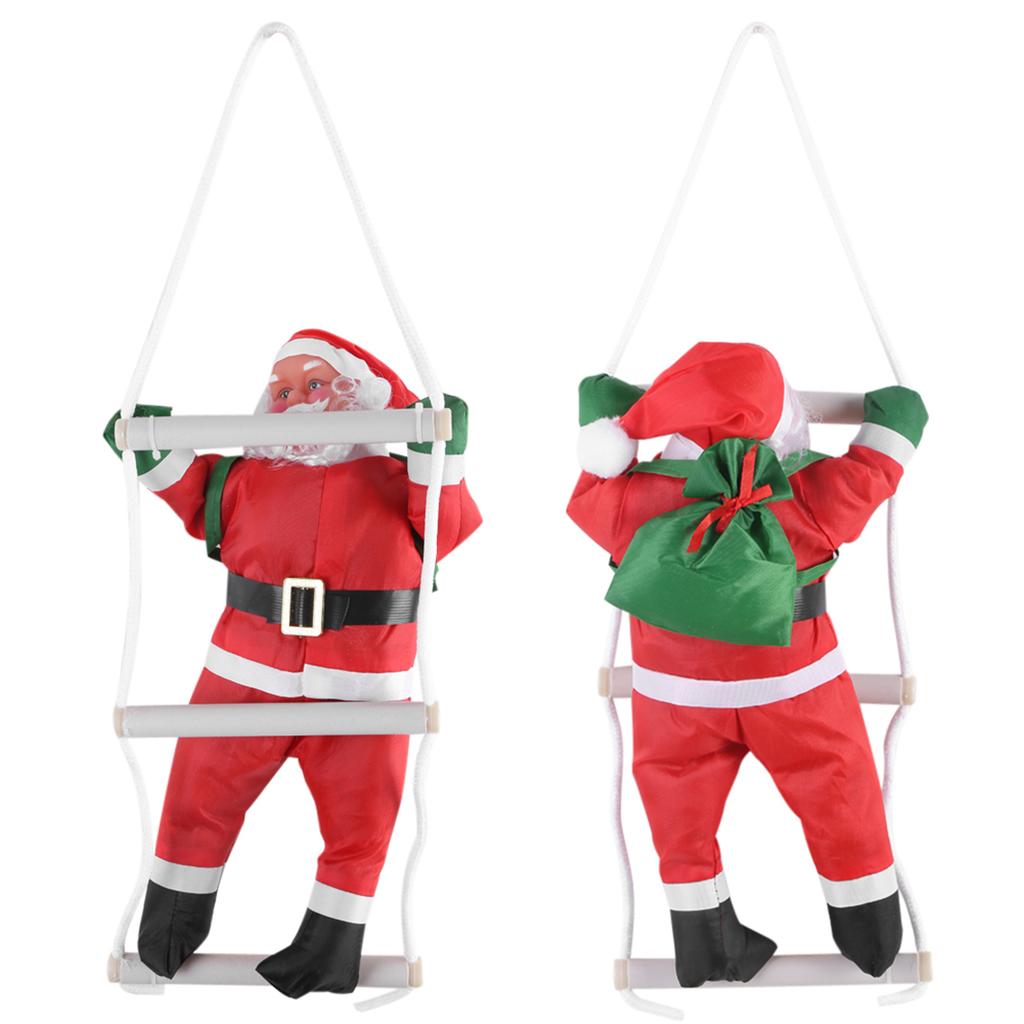 Christmas Ornament Climbing Santa Claus Christmas Tree Indoor/Outdoor Hanging Ornament Decoration Christmas Hanging Ornament