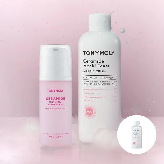 Ceramide Mochi Toner + Bubble Serum (500ml + 100ml)