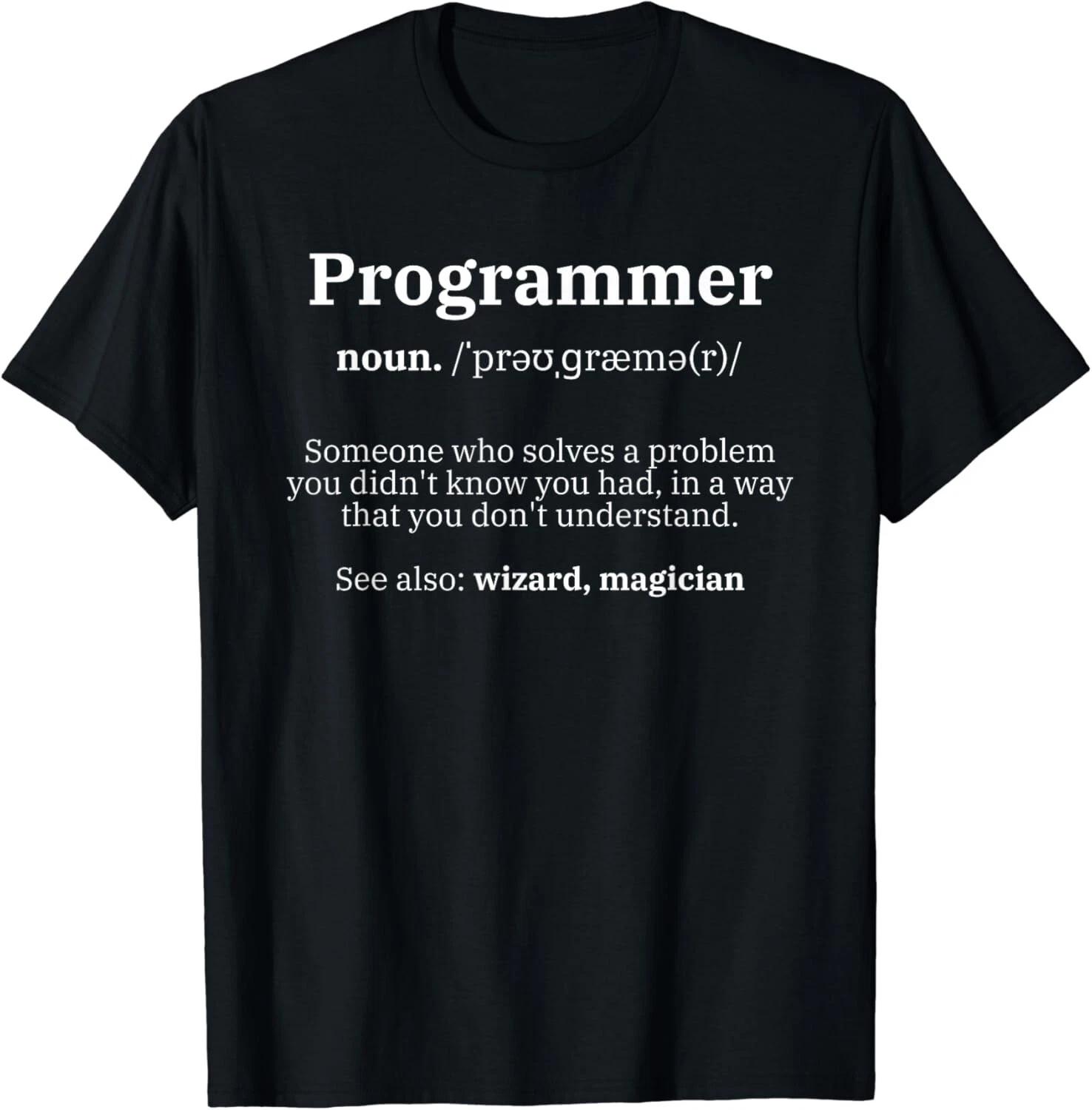 Definition Programmer Meaning - Computer Science _ Coding Gift Unisex T-Shirt S