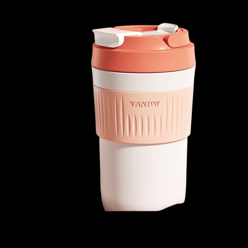 Vanow 450ml Dual-Use Insulated Coffee Mug with Ceramic Liner 450ml