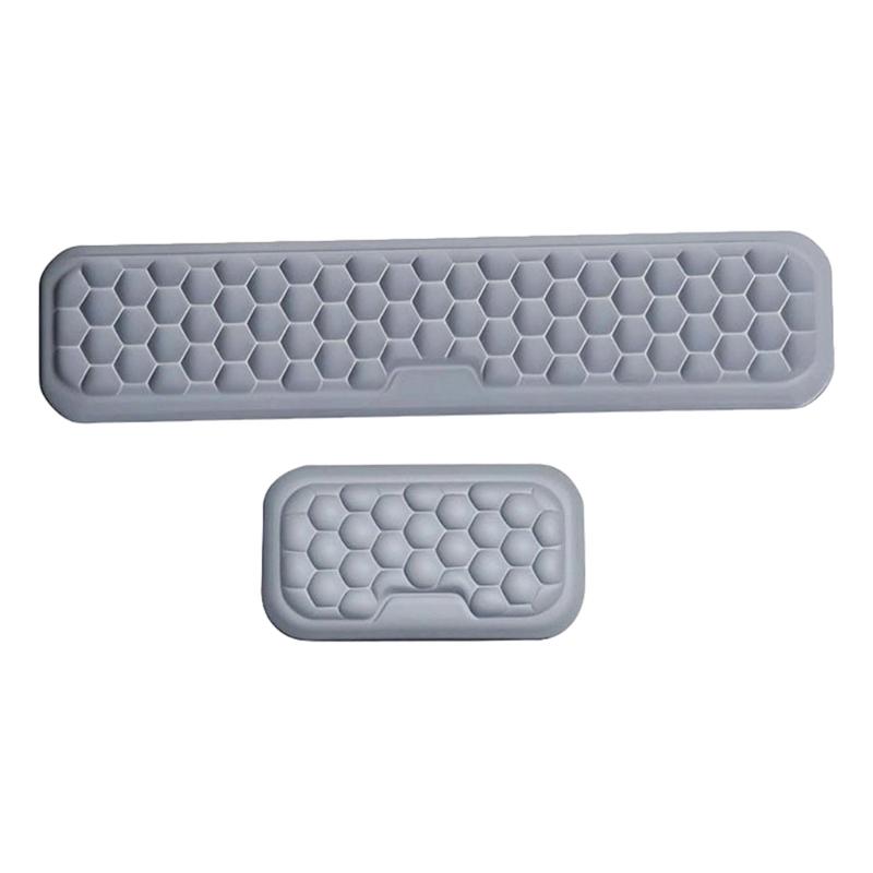 Gray Massage Texture Mouse Pad Keyboards Hand Rest Keyboards Wrist Rest Pad Wrist Support Computer for Rest