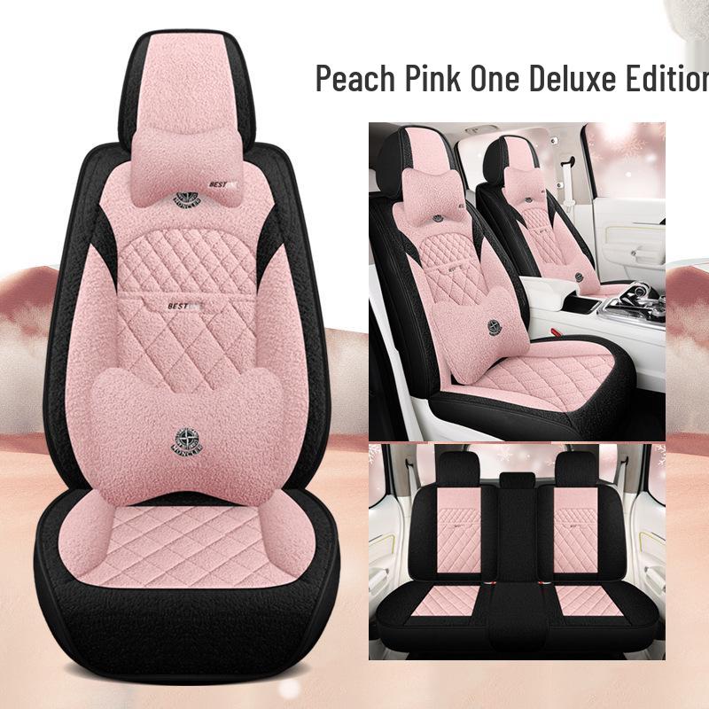 Universal All-Season Cotton Linen Car Seat Cushion - Full Coverage, New Style