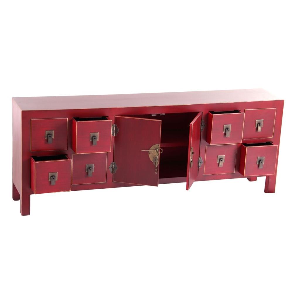 ORIENTE TV Furniture 130 X 24 X 50.5 Cm Red Wood