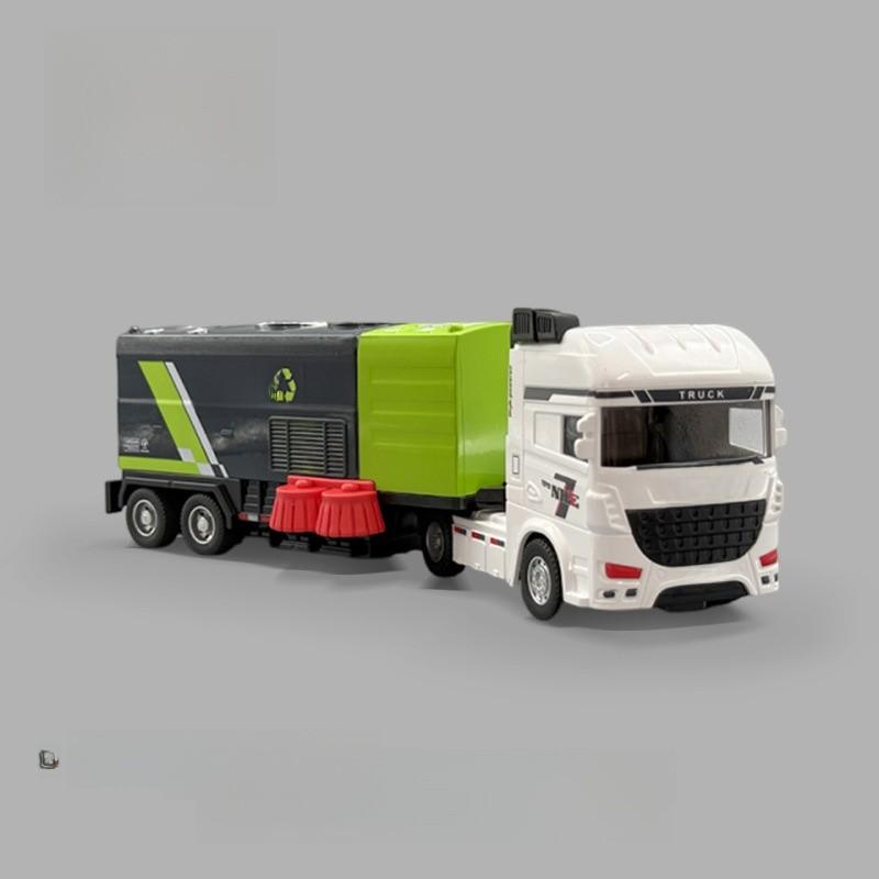 Large Inertia Sanitation Vehicle Toy For Kids With Durable Plastic Construction