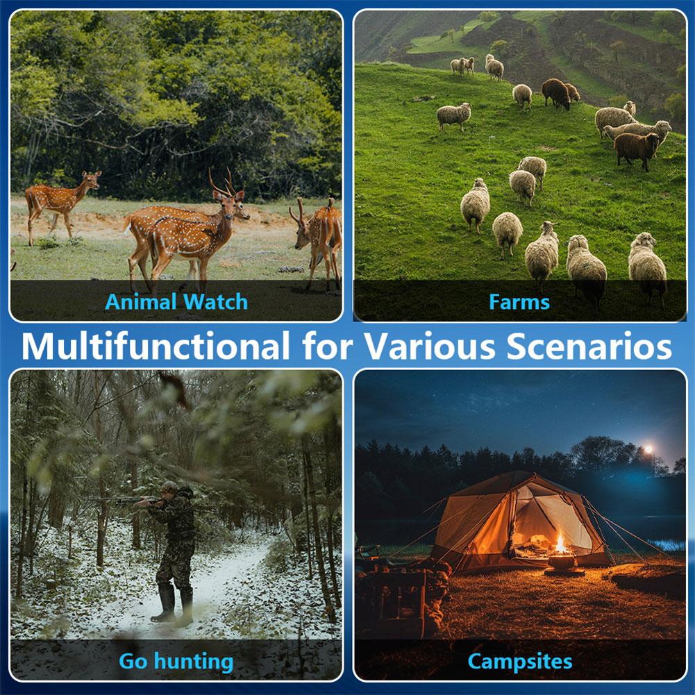 2,5K Infrarot-Nachtsicht-Fernglas 6-facher Digitalzoom Outdoor HD-Teleskopkamera Jagdkamera für Outdoor-Camping und Reisen