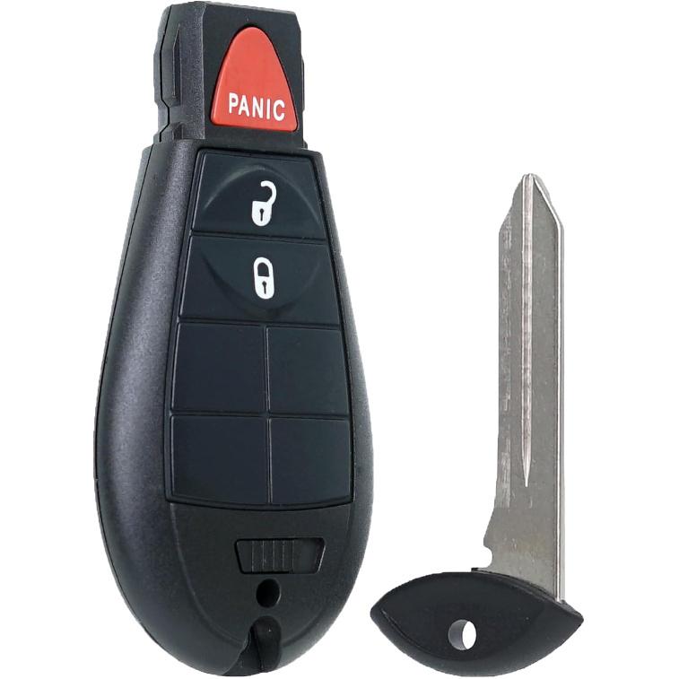 Key Fob Fobik Style Keyless Entry Fits for Jeep Cherokee 2014 2015 2016 2017 2018   Remote Control Key Replacement GQ4-53T (4A Chip) 68105081 3