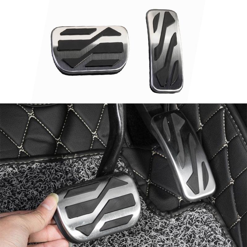 

Aluminum Brake & Gas Pedal Accelerator Pad Cover For Lincoln MKC 2015-2019