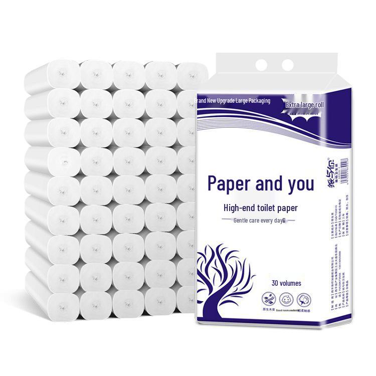 Paper & You Water-Resistant Family Pack Toilet Paper Roll & Printed Paper Towels