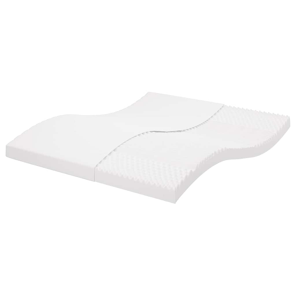 Vidaxl Materac Piankowy, Biały 160X210 Cm, 7-Strefowy, Twardość 20 Ild