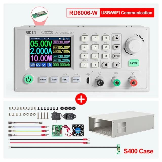RD6006 RD6006W USB WiFi DC Tegangan Rendah Saat Ini Modul Suplai Daya Buck Konverter Dapat Disesuaikan Multimeter 60V 6A