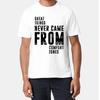 Marke Sommer Für Unisex T-Shirt Große Dinge Entstanden Nie Aus Komfortzonen Kurzarm Bequem Rundhals Oberteile Baumwolle T-Shirt