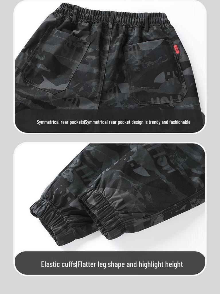 Men's Camouflage Hooded Workwear Set: Protective Mountaineering & Tactical Shell Jacket for Spring/Autumn