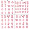 16/24 Pack Easter Theme Pattern Cookie Moulds Cookie Cutter Biscuit Molds Plastic Cookie Stamp Perfect Gift for Children