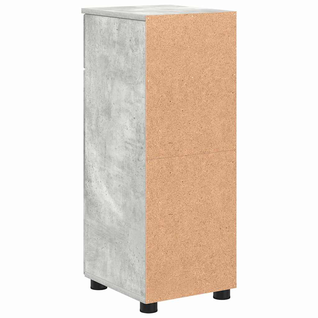 Bathroom Cabinet with Drawers Concrete Grey 30 X 35 X 80 Cm