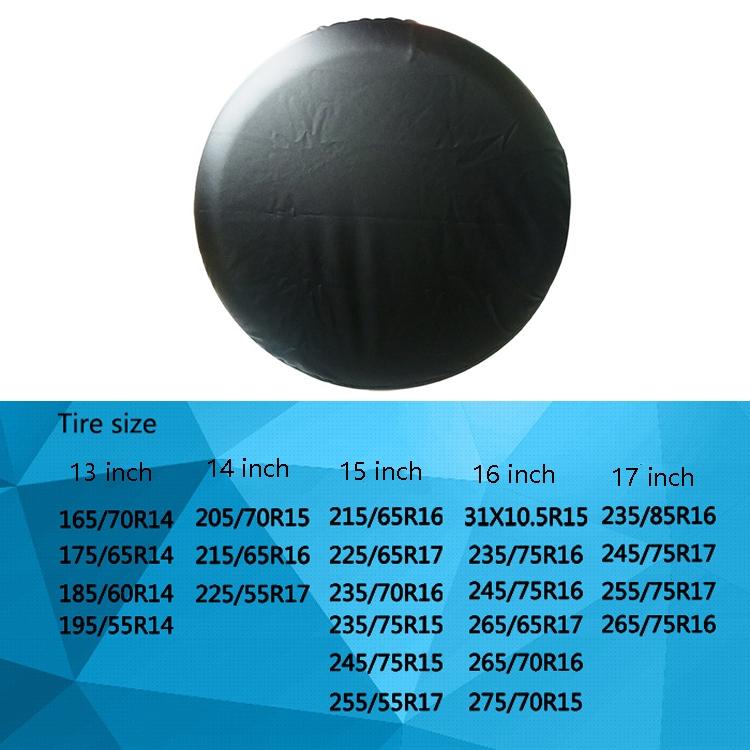PVC Tire Cover Waterproof and Dust-proof Car Spare Tire Cover, Size: 17 Inch