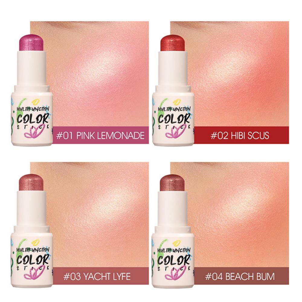 LANGMANNI 4 Color Blush Sticks Lasting Naturally Brighten Blush Stick