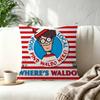 Game Wheres WWallyS Waldo World Various  Decorative Room Aesthetics Pillow Case Home Decor Bedroom Sofa Bed Pillow Cover x