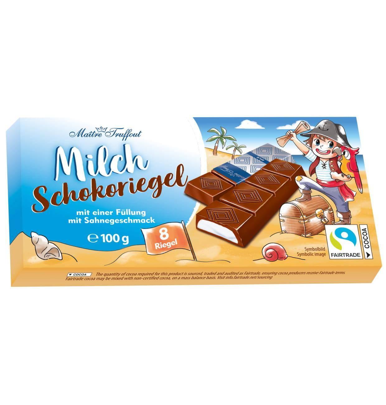 MaitreTruffout Schokolade mit Milchfüllung 100 g