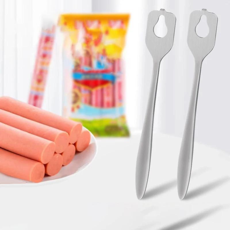 Stainless Steel Sausage Opener - Kitchen Gadget for Home Bar Restaurant Roast Sausage Peeler Special Knife for Kitchen Use