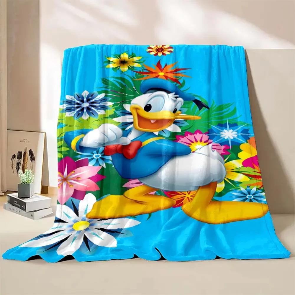 Potdemiel Cartoon Donald Duck Blanket Kids Throw Office Thick Nap Blanket Warm Home Sofa Decor Throw Unisex Kids Boy Girl Gift