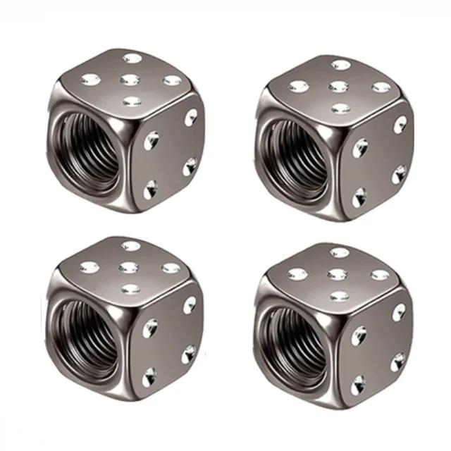 Bouchons De Valve De Pneu De Roue De Voiture En Alliage D'aluminium, Couvercles De Tige De Jante De Pneu, Étanche À La Poussière D'air Pour Automob