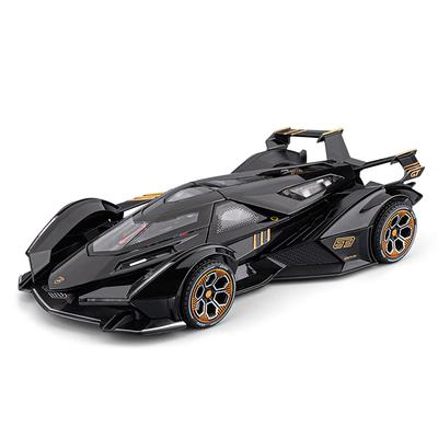 1/24 Lamborghini V12 Slitina Sportovní Auto Simulace Model Auta Ozdoba Zvuk a Světlo Chlapecká Hračka Auto Dárek