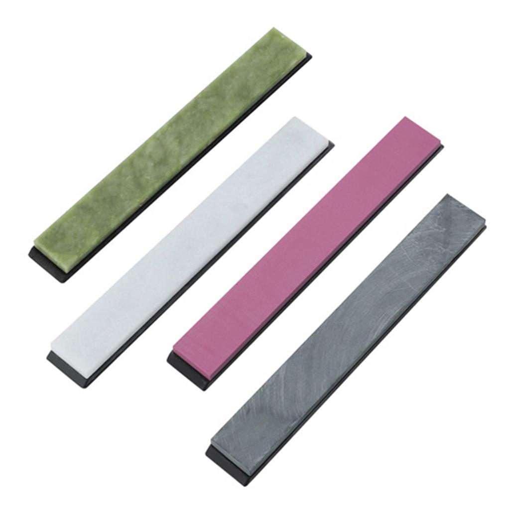 4pcs Set Colorful Grindstone with Base for Knives Sharpening Fixed Angle Knife Sharpener