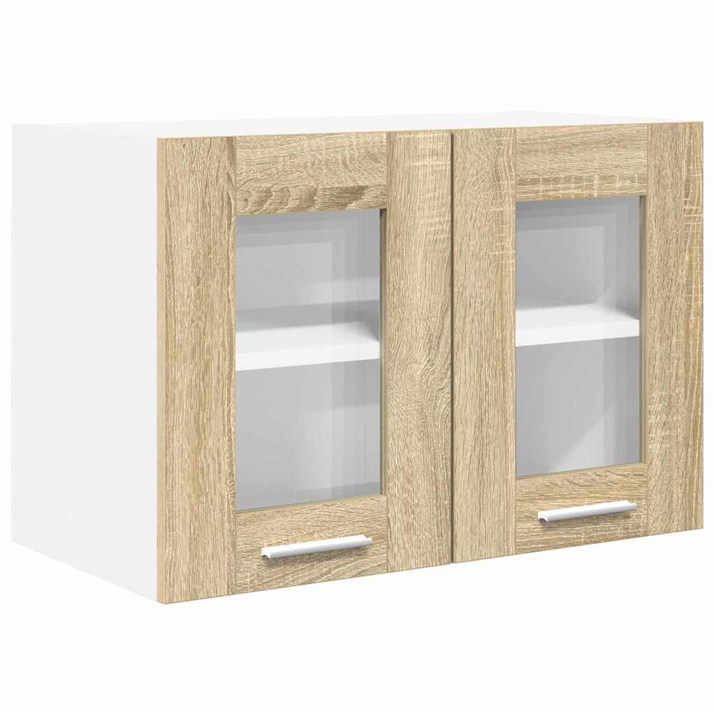 Hanging Cabinet 2 Pcs Sonoma Oak 60 X 31 X 40 Cm Engineered Wood
