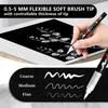 Weiß & Schwarz Acrylfarbe Stifte Pinselspitze Wasserbasierte Acryl Marker für Steine Malen Holz Stein Leinwand DIY Basteln