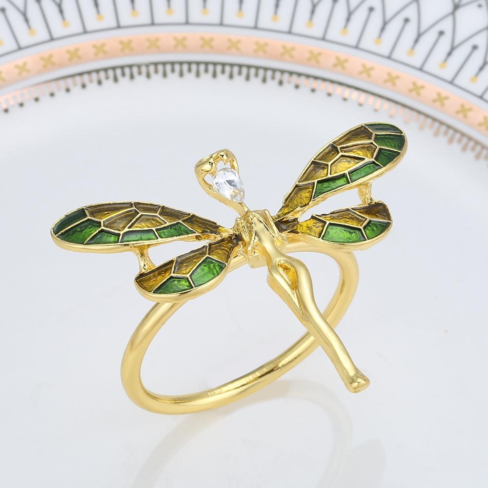 

6 шт./лот 2024 г. Новая пряжка для салфеток Elf Girl из высококачественного сплава с масляными каплями для салфеток и кольца для салфеток