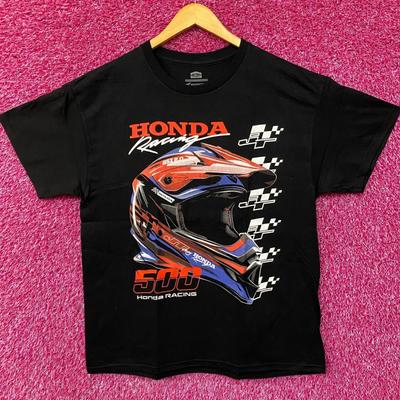 T-shirt JT Racing x Honda Racing 500 Nero Lavato