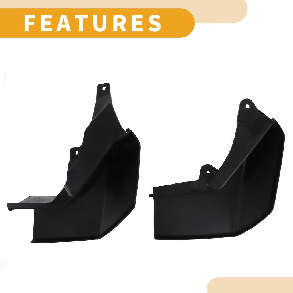 Partuto Mud Flaps Splash Guards Front Rear Side Mud Guards for Cars Fits Land Rover Discovery 4 Plastic Black Mounting Accessories Included 1 Set - &