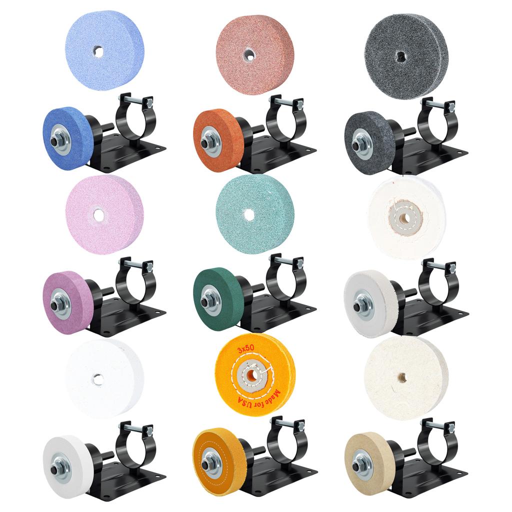 Polishing Buffing Wheel Grinding Bit Set Grinding Wheel Universal Rotary Power Tool Wood Stone Polishing Projects