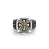 Einzigartige Kreuzringe Vintage Punk Design für Männer Frauen Nischen Statement Schmuck Verstellbarer Zeigefingerring