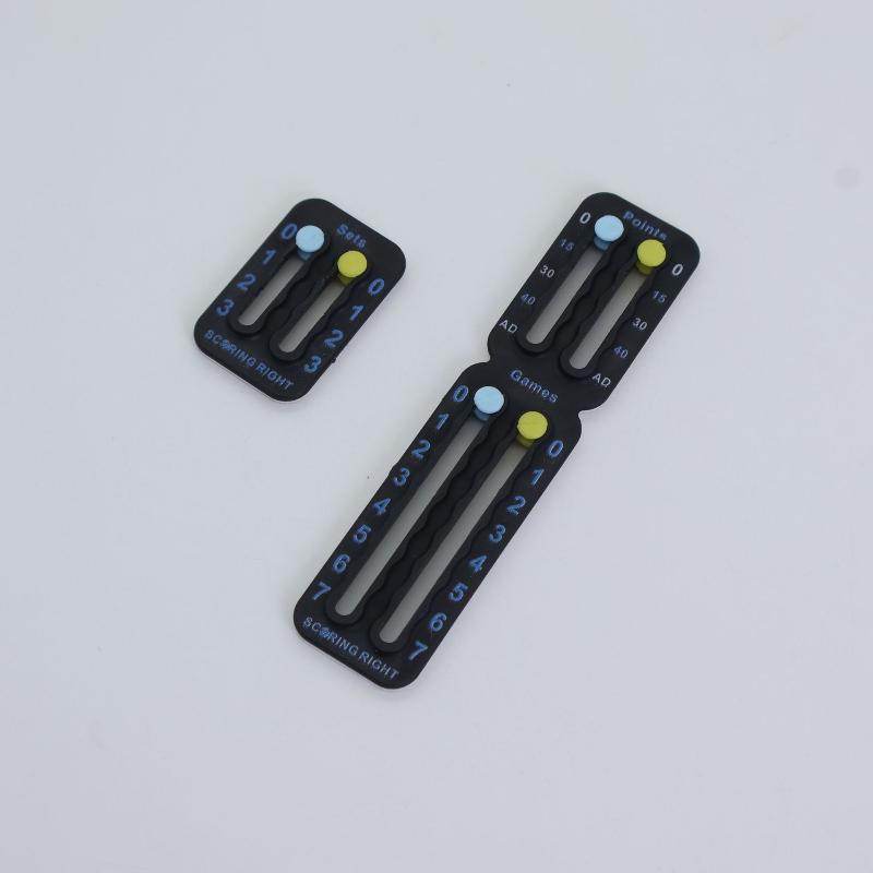 Tennis Score Keeper Scoring Right Small Score Board For Tennis Padel Racket Anti-Paint Peeling Scorekeeper For Amateurs чёрный