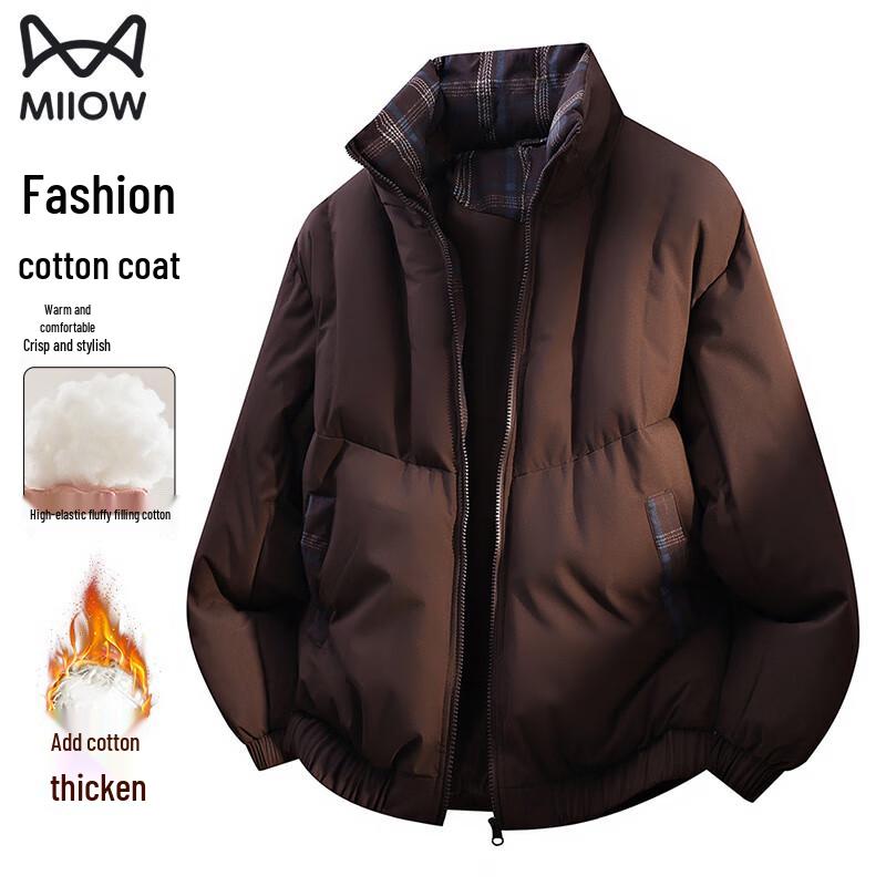 

Mao Ren Men s Stand Collar Padded Jacket 2XL