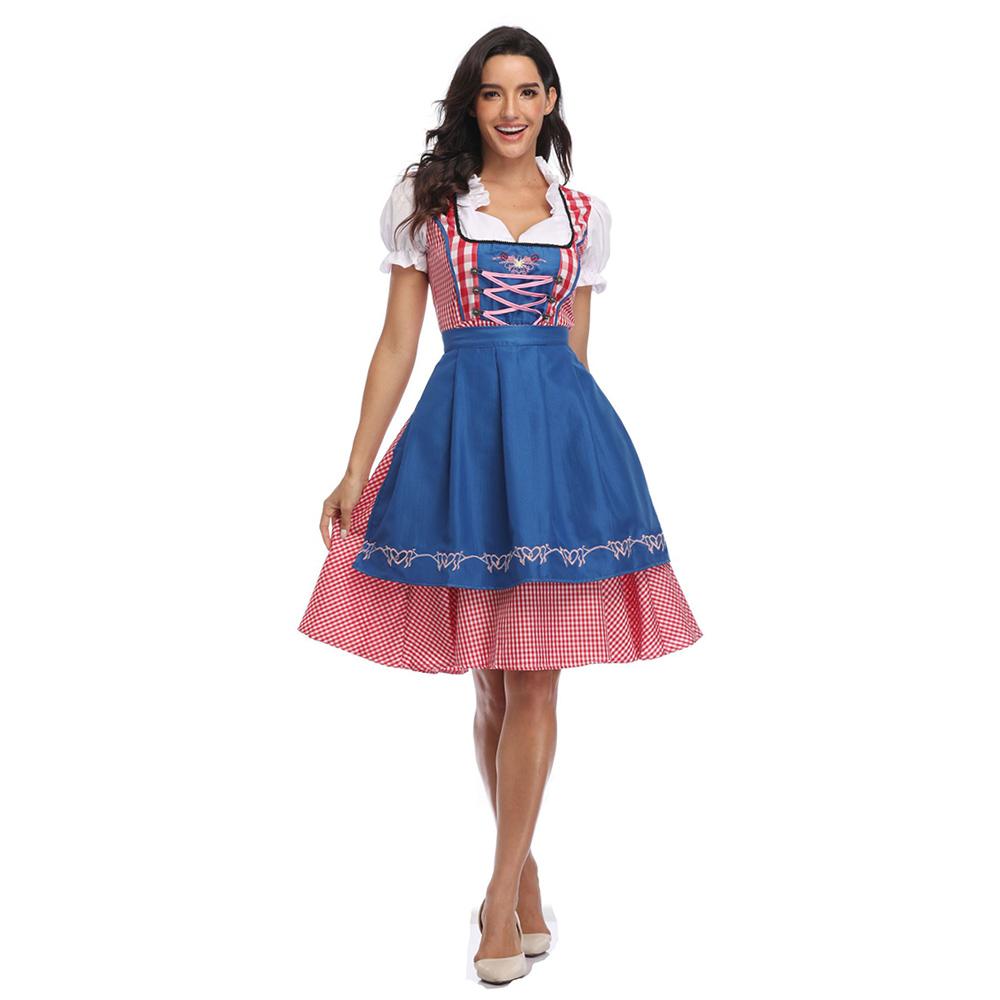 Vestito da Donna per l'Oktoberfest Bavarese Costume per l'Oktoberfest da Uomo Festival della Birra Tedesca Bavarese Costume da Uomo per Festival della Birra Tedesca