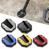 Motosiklet Bisikletler Kickstand Uzatıcı Ayak Yan Stand Uzatma Ayak Pedi Destek Plakası Motosiklet Aksesuarları