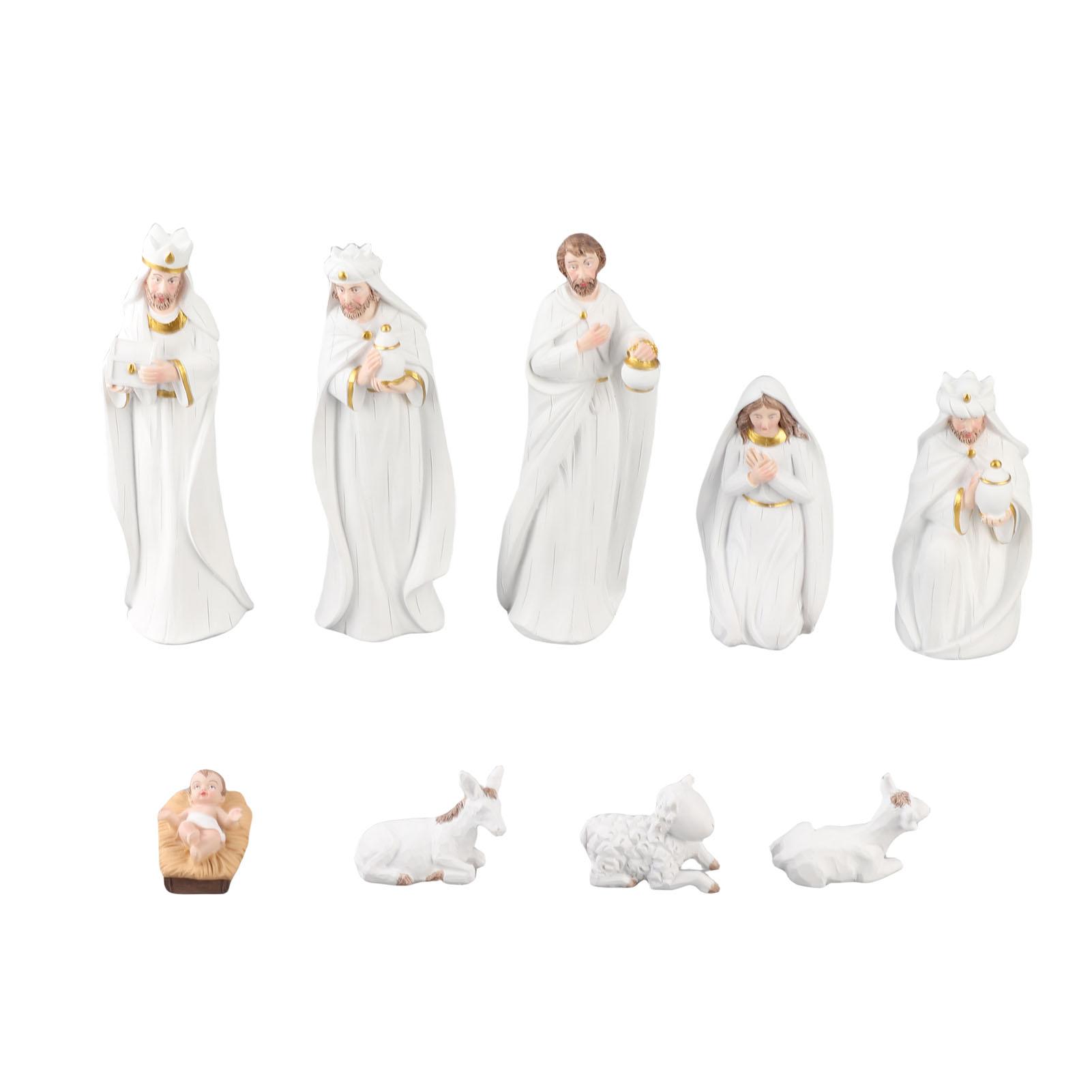 Christmas Decorations Christmas Manger Set Decorations Resin Crafts Christmas Manger Set Nativity Scene Set Manager Nativity Set