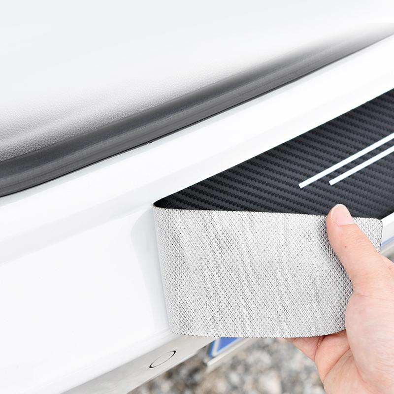 Naklejka Ochronna Progu Drzwi Bagażnika Stylizacja Samochodu z Włókna Węglowego Dla Mitsubishi Ralliart Lancer Pajero Outlander ASX Space Star