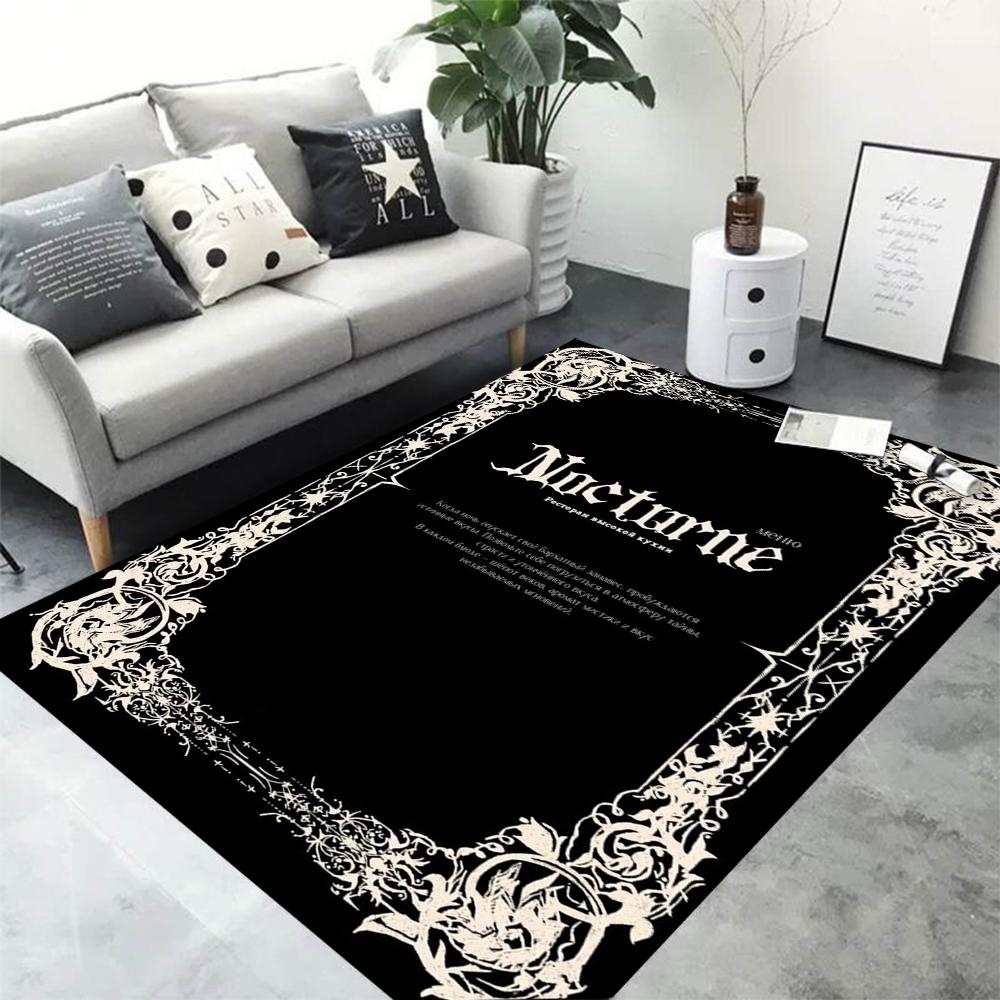 Hexerei Gothic Bereichsteppich Schlafzimmer Sofa Rutschfester Teppich Badezimmer Fußmatten Küche Eingang Fußmatte Heimdekoration
