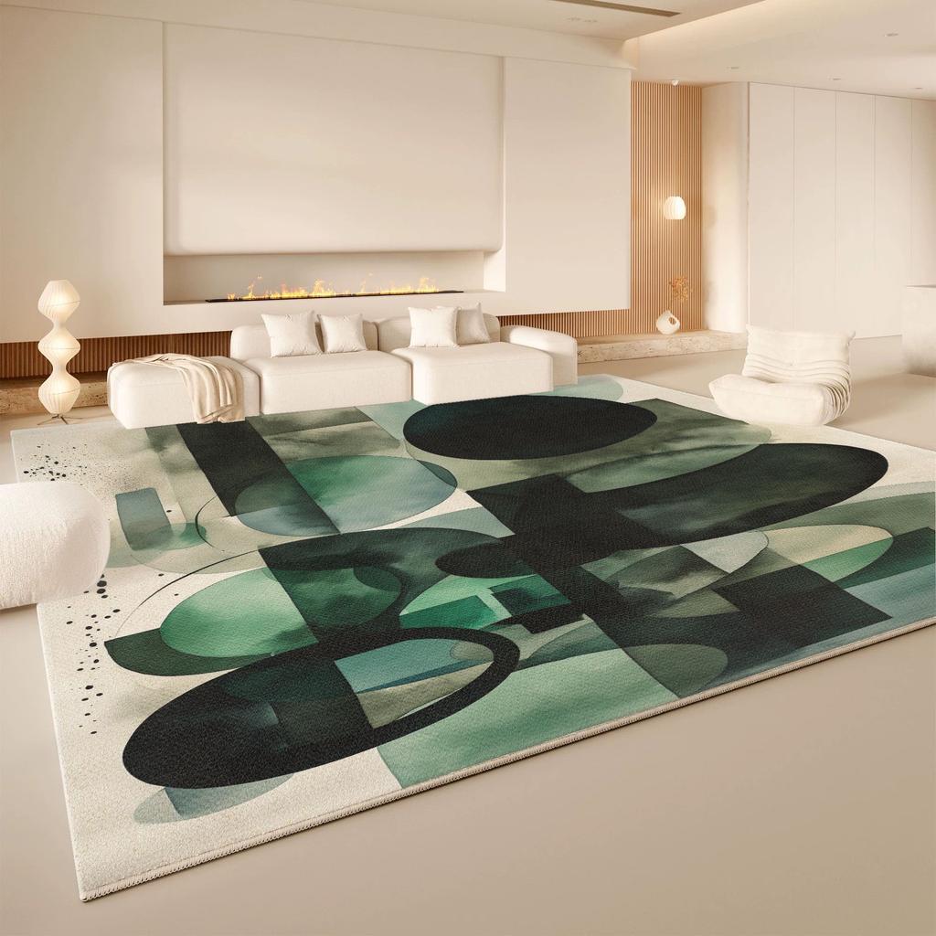 Nordischer Schlingenflor Teppich Minimalistisch Modern Klassisch Übergroßer Teppich Sofa Wohnzimmer Schlafzimmer Lichtecht Heimdekoration
