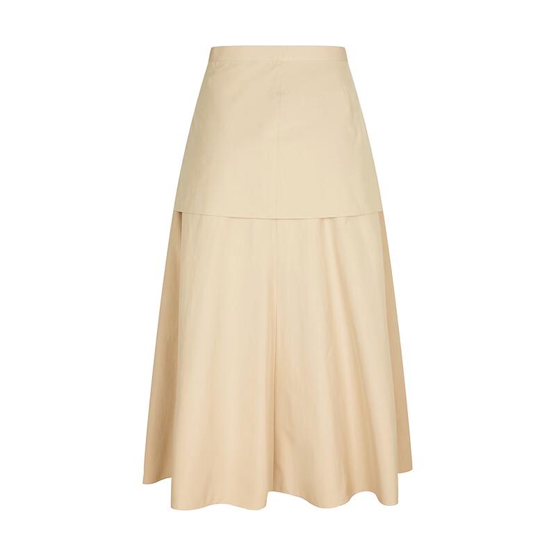 Less 2026 Summer A-line Cotton Mid-Length Skirt
